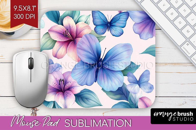 Spring Blossom Mouse Pad Sublimation - Flowers Mousepad PNG