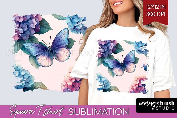Spring Blossom Square Tshirt Background - Flowers PNG