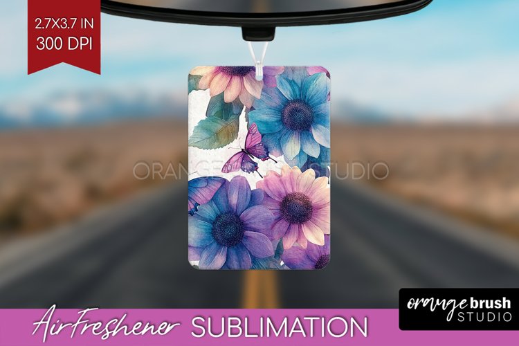 Spring Blossom Air Freshener PNG - Flowers PNG Sublimation