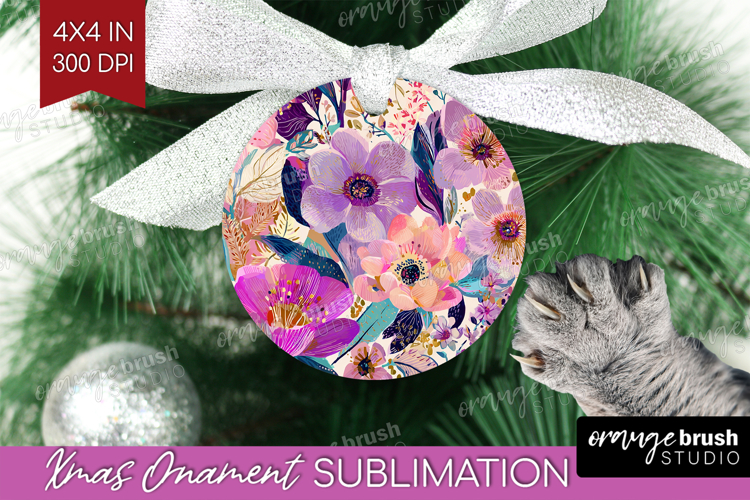 3D Flowers Ornament PNG - Summer PNG Sublimation