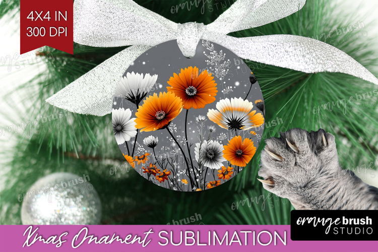3D Flowers Ornament PNG - Summer PNG Sublimation