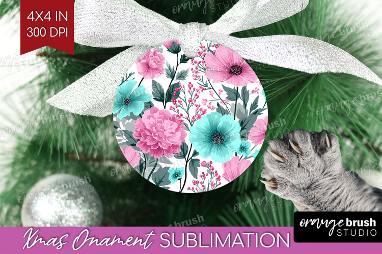3D Flowers Ornament PNG - Summer PNG Sublimation