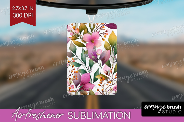 3D Flowers Air Freshener PNG - Summer PNG Sublimation