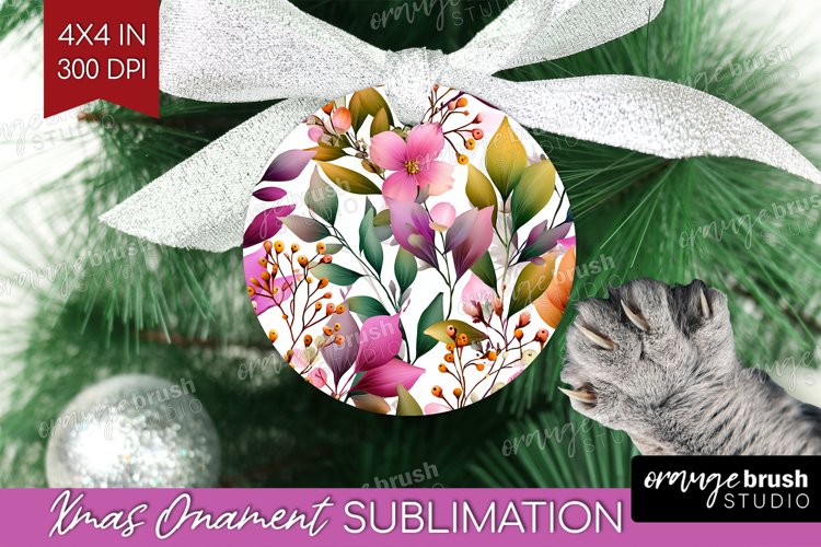 3D Flowers Ornament PNG - Summer PNG Sublimation