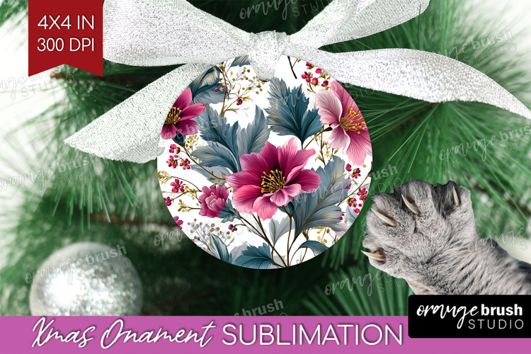 3D Flowers Ornament PNG - Summer PNG Sublimation