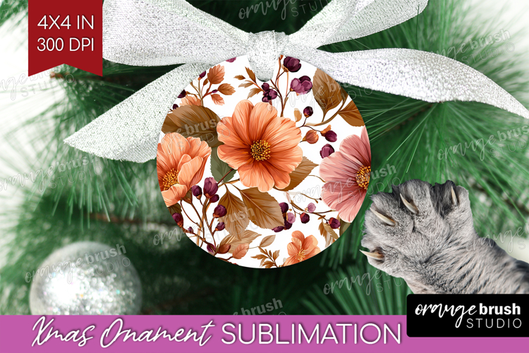 3D Flowers Ornament PNG - Summer PNG Sublimation