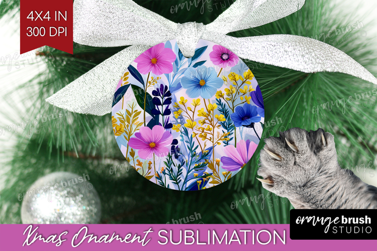 3D Flowers Ornament PNG - Summer PNG Sublimation
