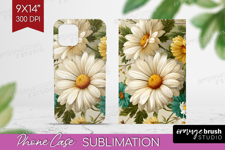 3D Flowers Phone Case PNG - Summer Case PNG Sublimation
