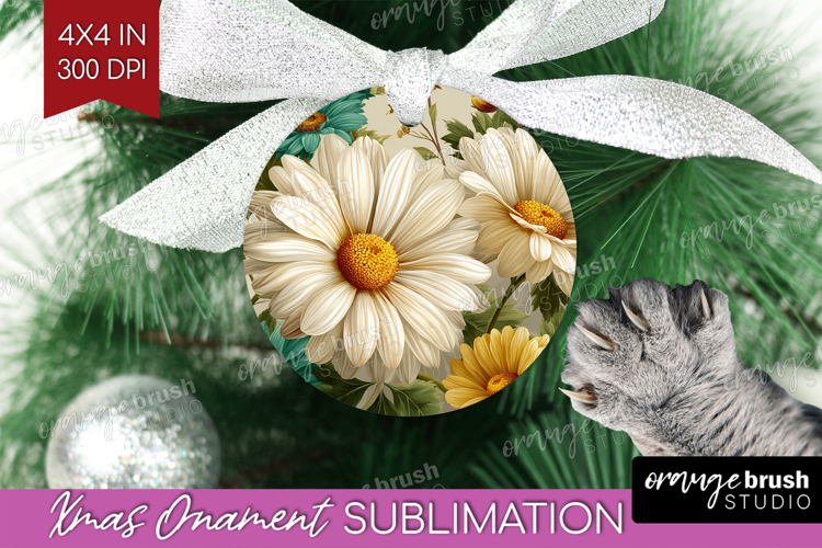 3D Flowers Ornament PNG - Summer PNG Sublimation