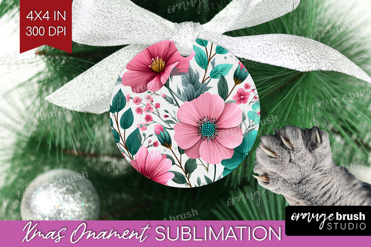 3D Flowers Ornament PNG - Summer PNG Sublimation