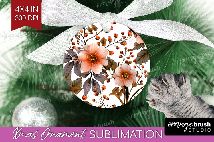 3D Flowers Ornament PNG - Summer PNG Sublimation