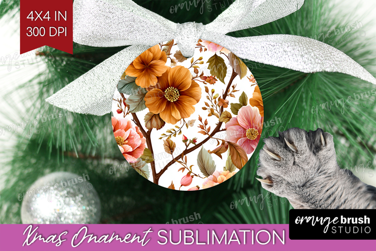 3D Flowers Ornament PNG - Summer PNG Sublimation