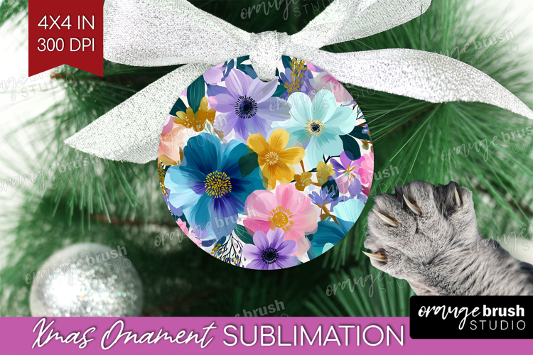 3D Flowers Ornament PNG - Summer PNG Sublimation