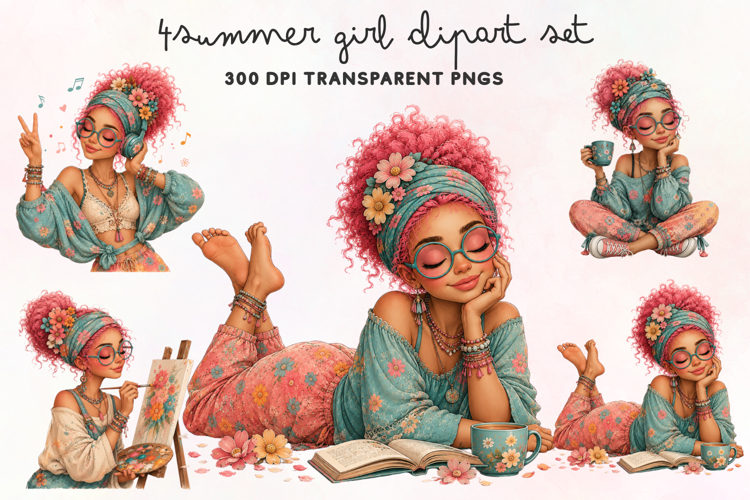 Summer Watercolor Clipart Image 7