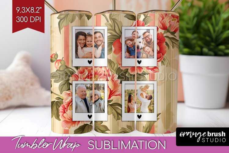 Flowers Photo Tumbler PNG - Floral Picture Tumbler Wrap