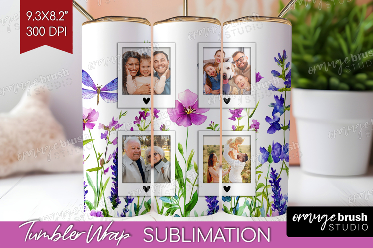 Wildflowers Photo Tumbler PNG - Summer Flowers Picture Wrap