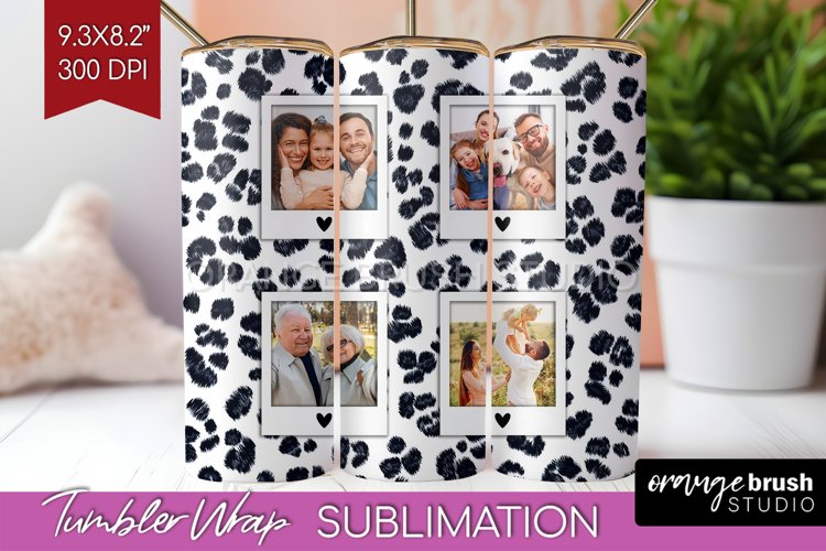 Leopard Print Photo Tumbler PNG - Animal Pattern Picture