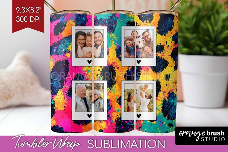 Leopard Print Photo Tumbler PNG - Animal Pattern Picture