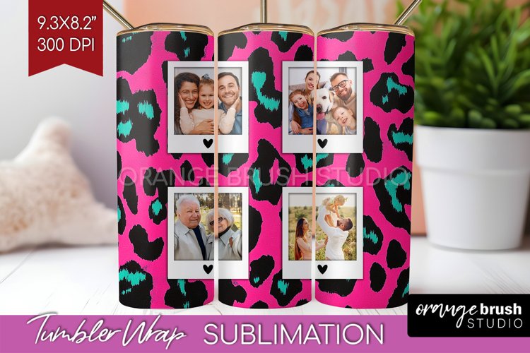 Leopard Print Photo Tumbler PNG - Animal Pattern Picture
