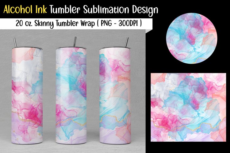Alcohol Ink Tumbler Wrap Image 2