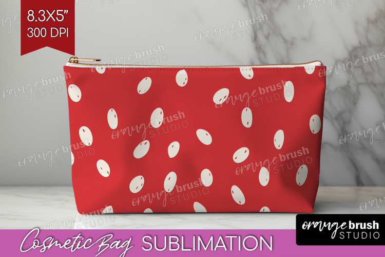 Abstract Fruit Cosmetic Bag - Tutti Frutti Makeup Bag PNG