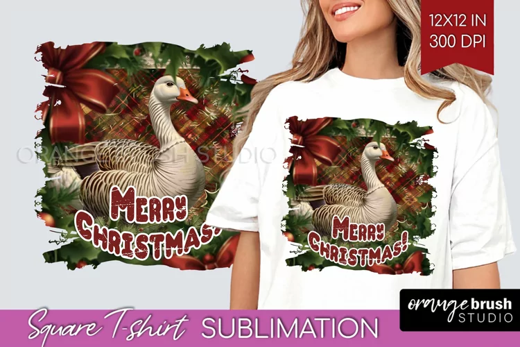 Vintage Christmas Sublimation, Xmas Square Tshirt Background