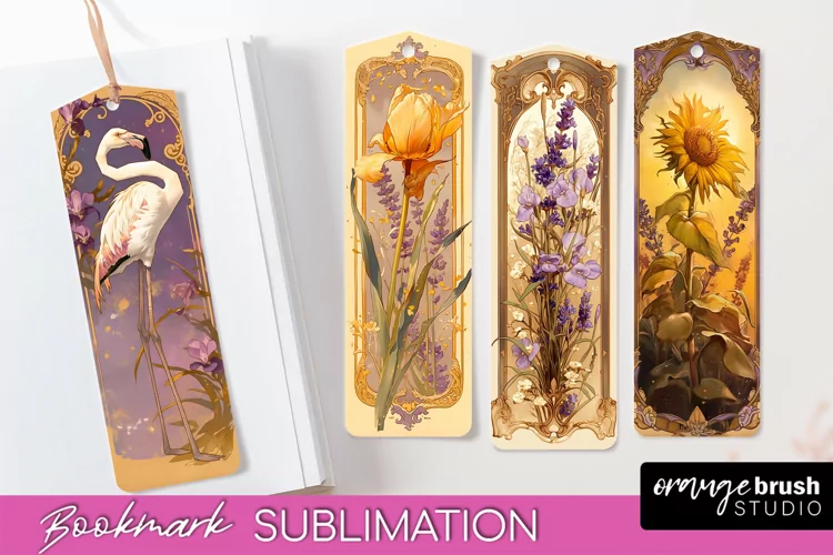 Vintage Scrapbook Bookmark Sublimation - Ephemera Bookmarks