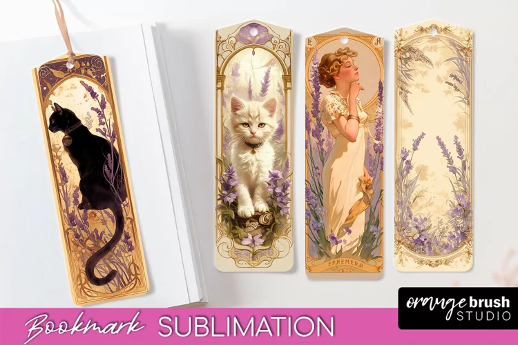 Vintage Scrapbook Bookmark Sublimation - Ephemera Bookmarks