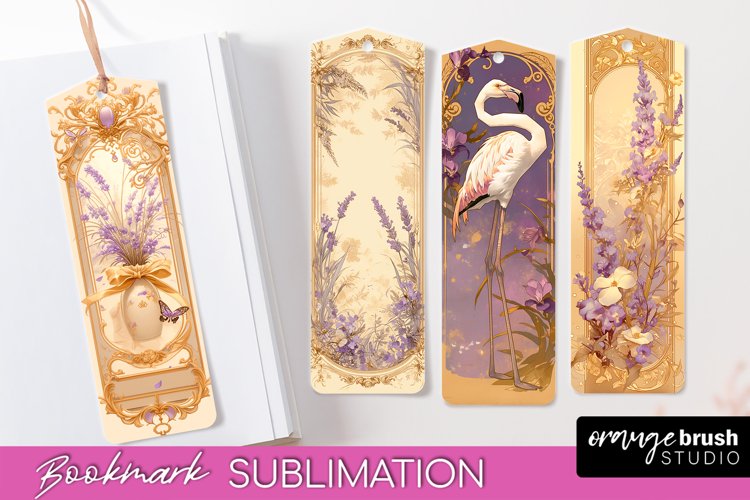 Vintage Scrapbook Bookmark Sublimation - Ephemera Bookmarks example image 1