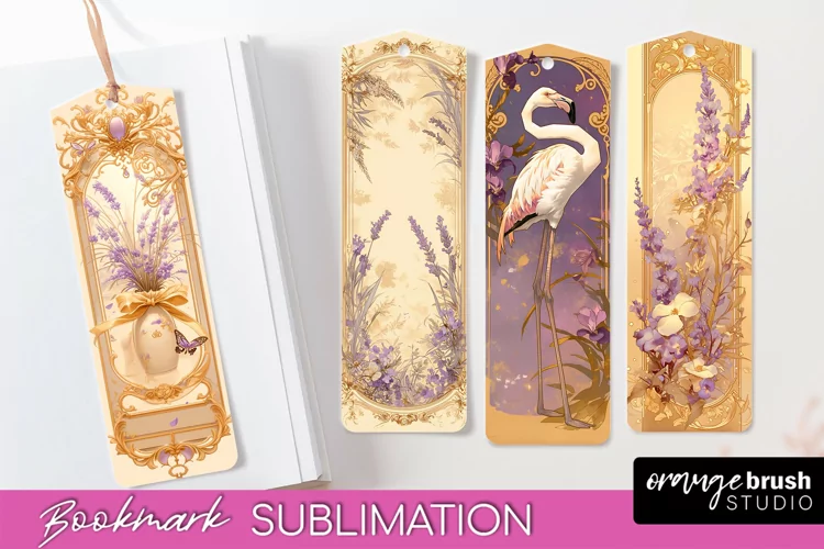 Vintage Scrapbook Bookmark Sublimation - Ephemera Bookmarks