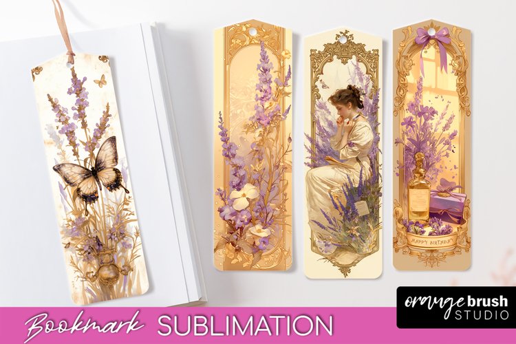 Vintage Scrapbook Bookmark Sublimation - Ephemera Bookmarks example image 1