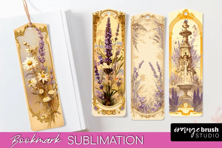 Vintage Scrapbook Bookmark Sublimation - Ephemera Bookmarks