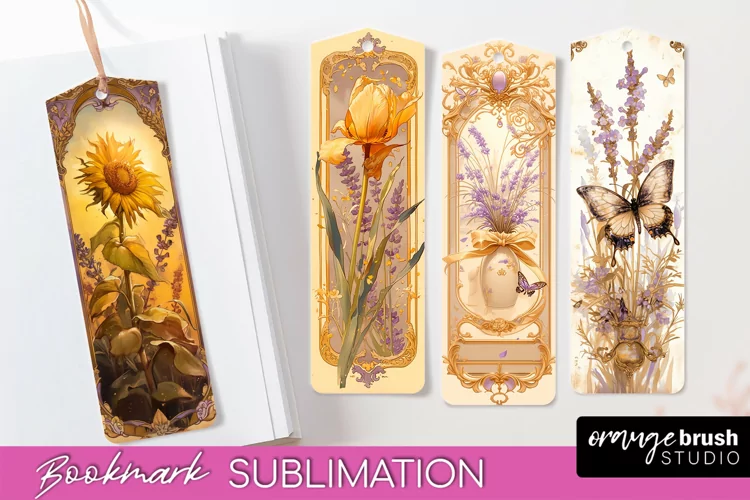 Vintage Scrapbook Bookmark Sublimation - Ephemera Bookmarks