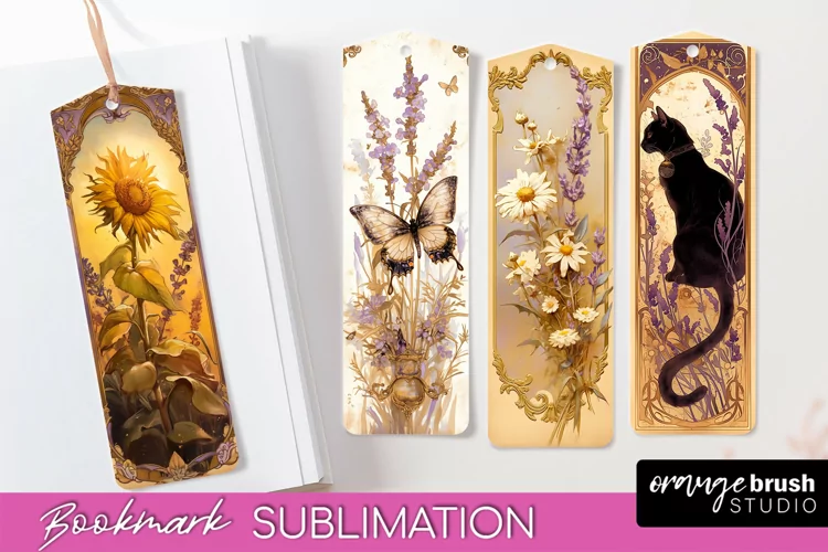 Vintage Scrapbook Bookmark Sublimation - Ephemera Bookmarks