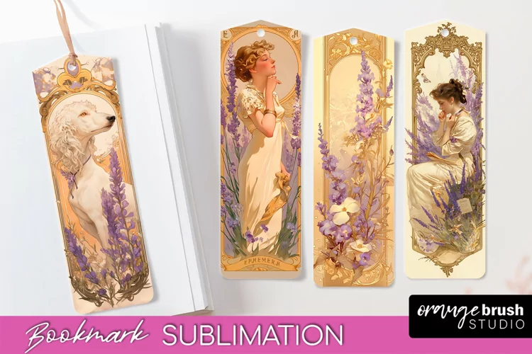 Vintage Scrapbook Bookmark Sublimation - Ephemera Bookmarks