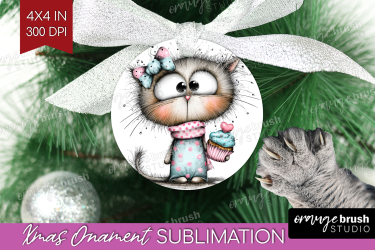 Valentine Ornament PNG - Whimsical Animal PNG Sublimation