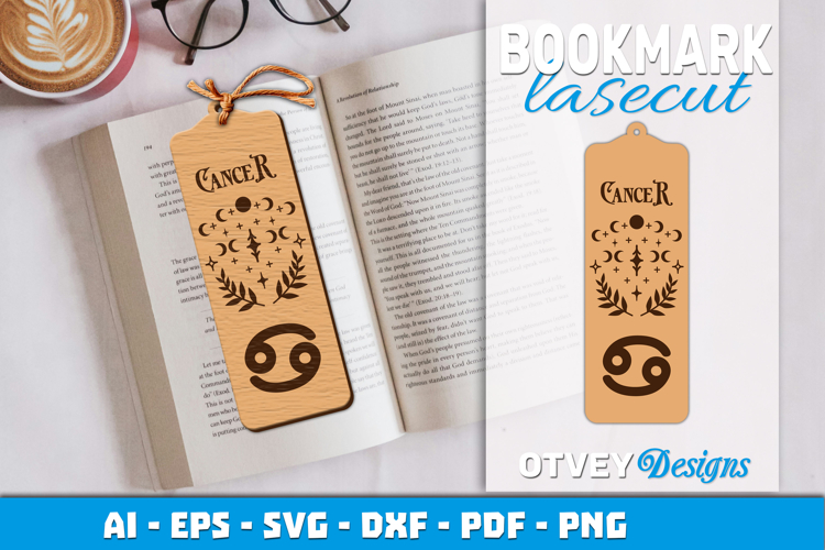 Zodiac Bookmark Lasercut | Bookmark Design Lasercut