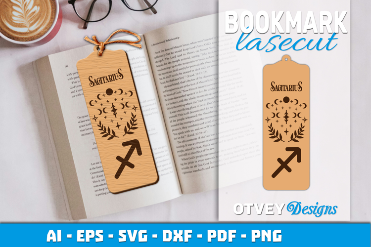 Zodiac Bookmark Lasercut | Bookmark Design Lasercut