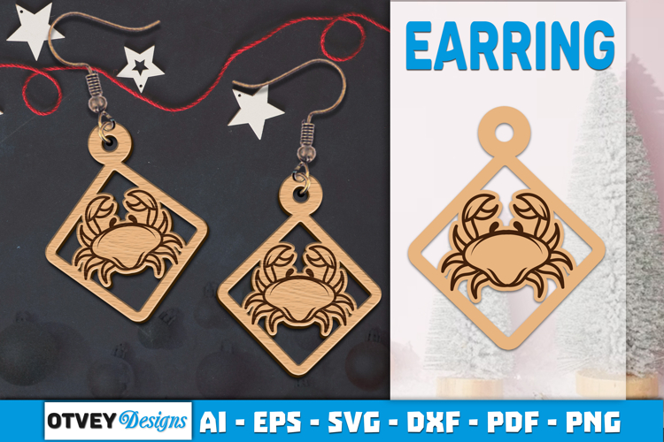 Zodiac Earring Lasercut | Earring Design Lasercut