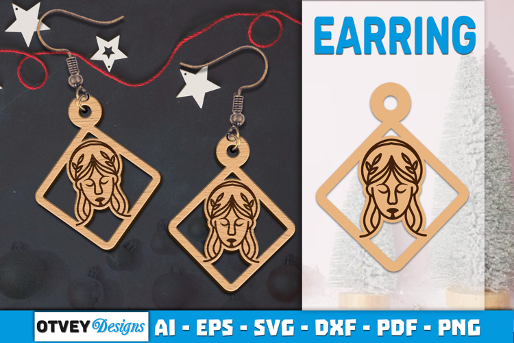 Zodiac Earring Lasercut | Earring Design Lasercut