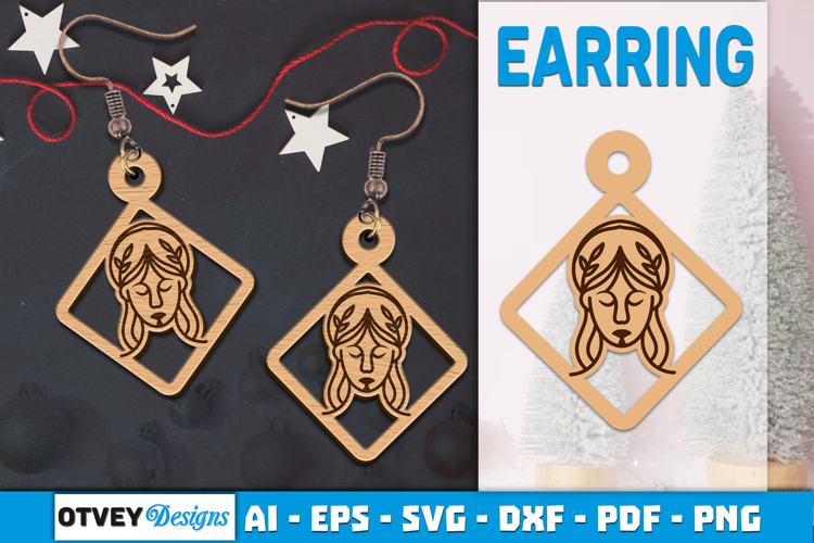 Zodiac Earring Lasercut | Earring Design Lasercut
