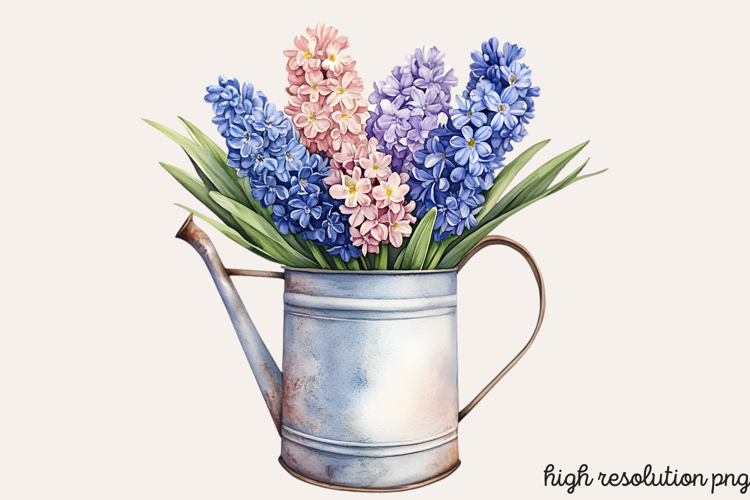 Blue Flower Clipart Image 4