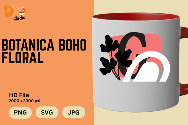 Boho Floral Svg Image 7