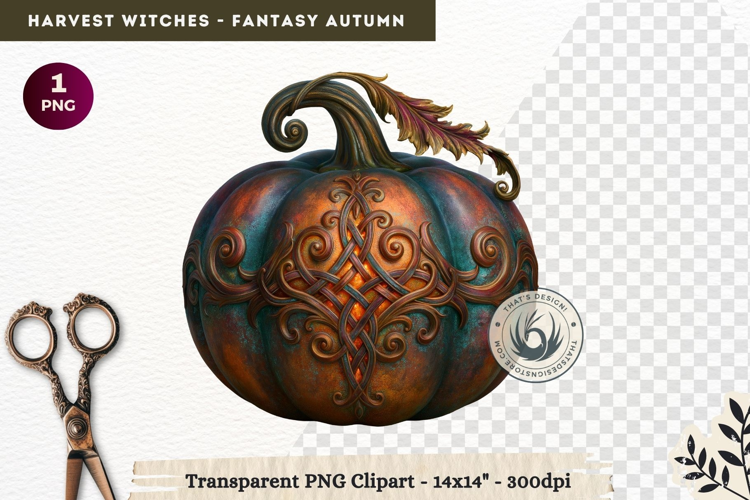 Harvest Witch Clipart Autumn Cottagecore Apothecary PNG RPG