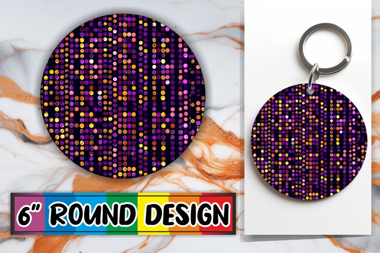 Shimmering Sparkly Round Design Art example image 1