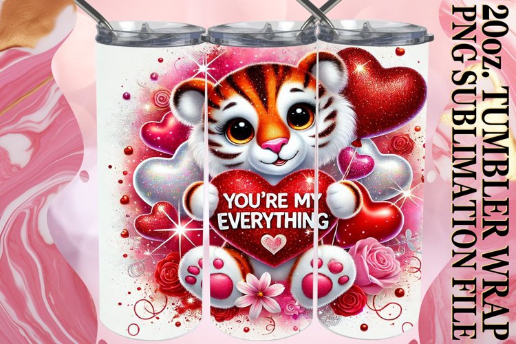 JOYFUL SIPS 20oz TUMBLER WRAP, Valentines
