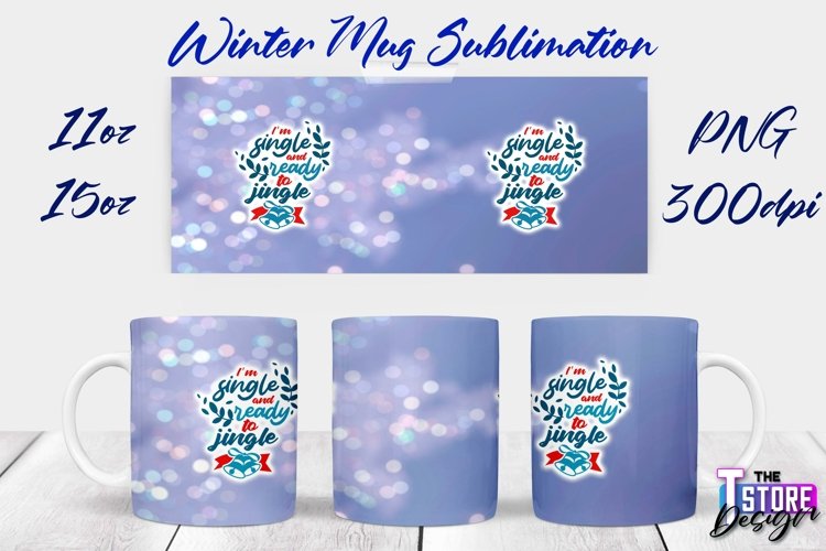 Winter Mug Sublimation | Winter 11 oz |15 oz Mug Sublimation example image 1