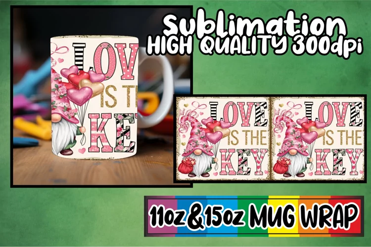 Perfect start sublimation 11oz 15oz mug wrap, Valenines