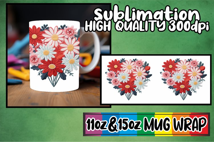 Stitched with Love: 3D Valentine's Mug Wrap example image 1