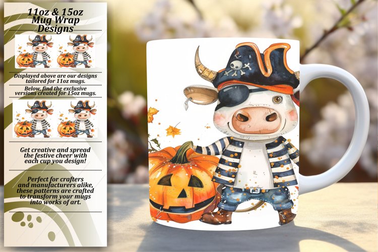Funny Cow Mug Wrap for 11oz/15oz Tumblers